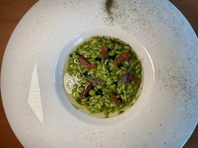 Contaminazioni Restaurant- Risotto, friarielli e aceto di pomodoro