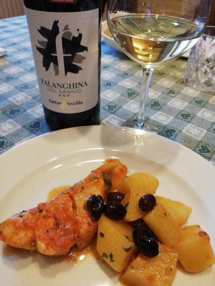 Falanghina 2019 Fontanavecchia - Abbianamento con seconda portata di pesce