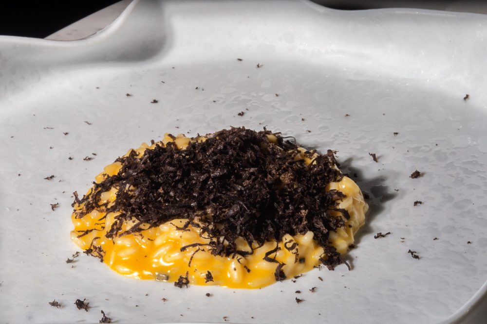 I Portici - Riso Acquerello con Tartufo nero, zucca e anice verde di Castignano