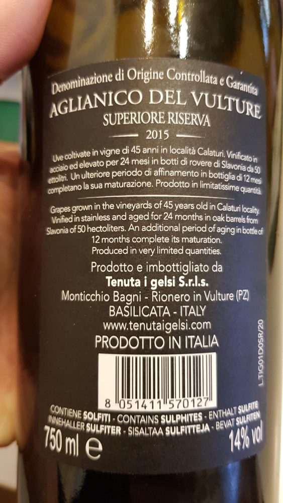 Tenuta I Gelsi - Calaturi 2015