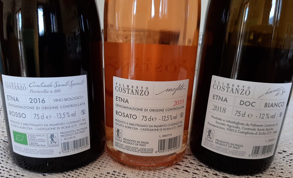 Controetichette vini Palmento Costanzo