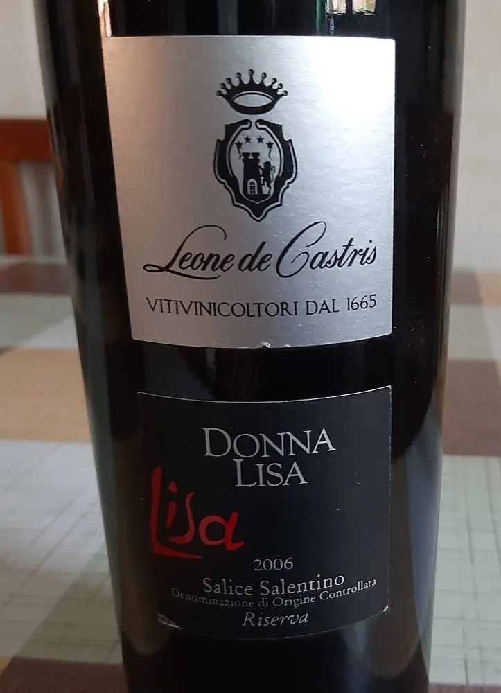 Donna Lisa Salice Salentino Riserva Doc 2006 Leone De Castris