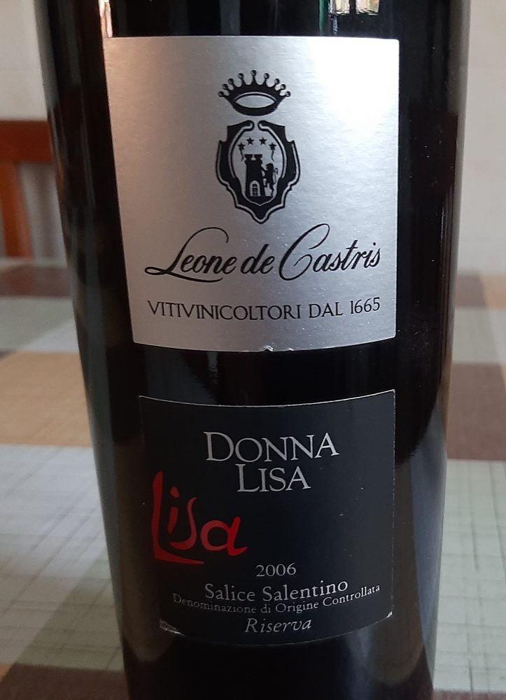 Donna Lisa Salice Salentino Riserva Doc 2006 Leone De Castris