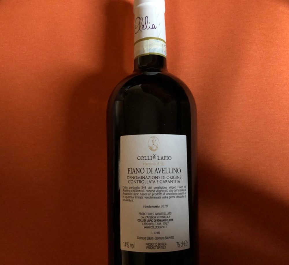 Fiano di Avellino 2018, Colli di Lapio