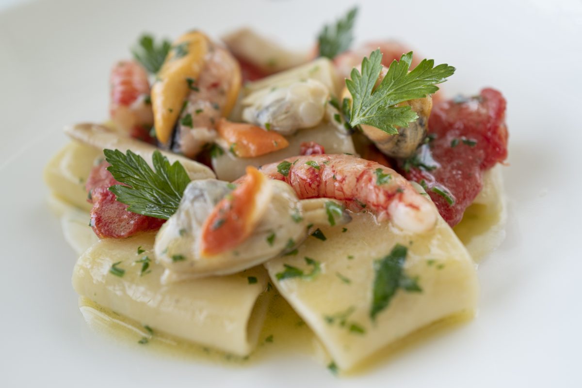 Paccheri ai frutti di mare