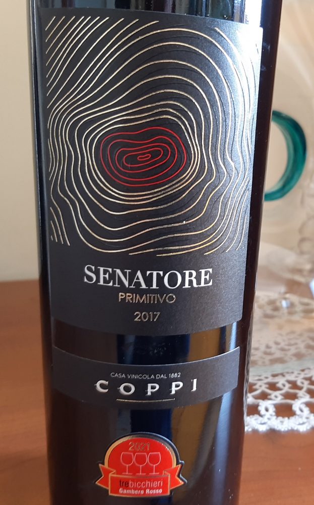 Senatore Primitivo Gioia del Colle Doc 2017 Coppi