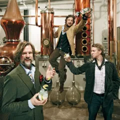 Sipsmith Gin i tre fondatori Jared Brown, Fairfax Hall e Sam Galsworthy