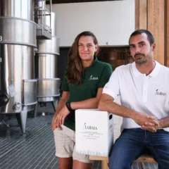 Clara Milani, enologo de La Raia, e Piero Rossi Cairo