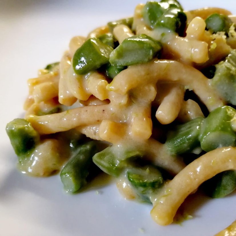 Passatelli con asparagi crema di parmigiano e limone