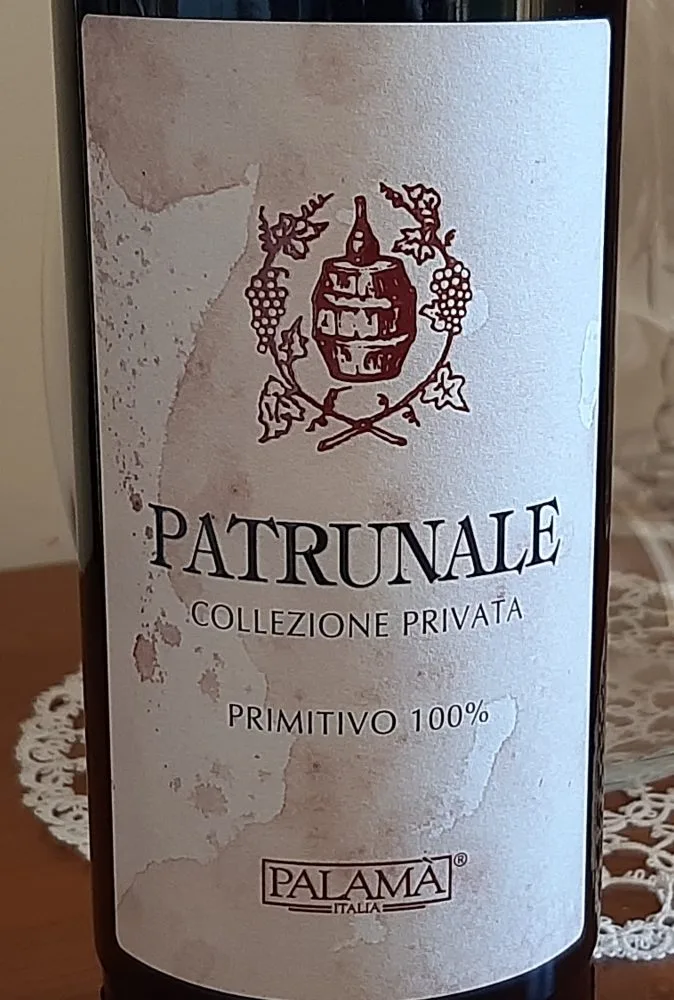 Patrunale Salento Rosso Primitvo Igp 2016 Collezione Privata Palama'