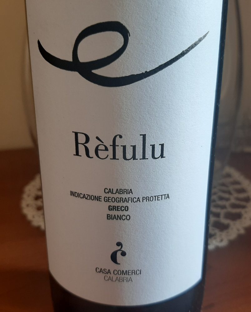 Refulu Greco Bianco Calabria Igp 2019 Casa Comerci