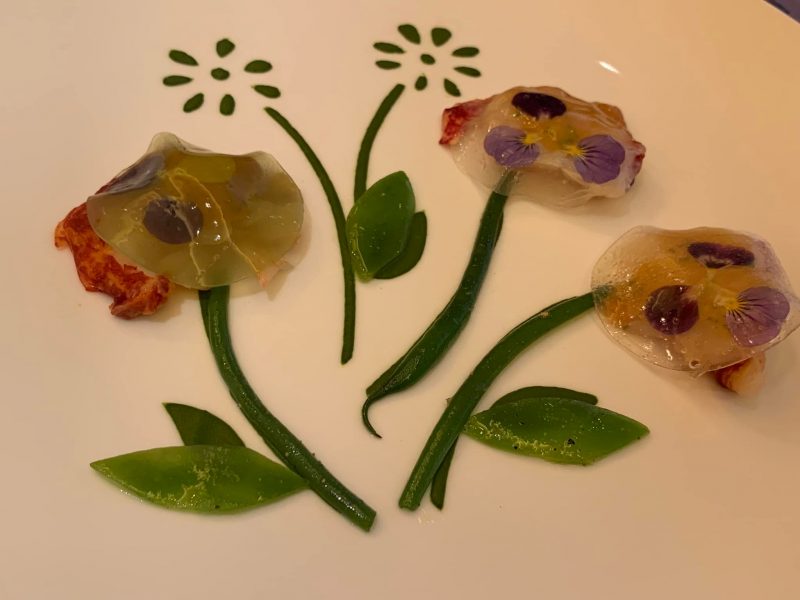 Ristorante Tre Olivi, il fiore d'acqua, astice alla catalana