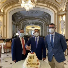 Antonio e Arturo Sergio con Massimiliano Rosati