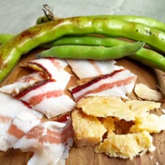 L'Oste & il Porco - Fave fresche, Pancetta artigianale e Pecorino stagionato di Bagnoli Irpino
