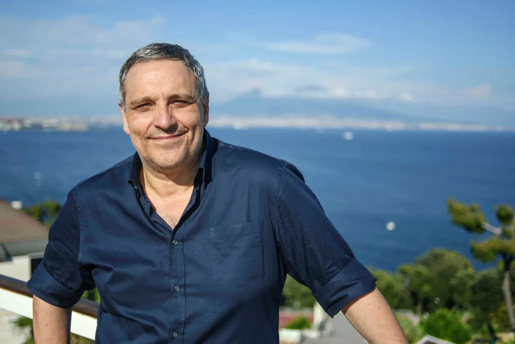 Lo scrittore Maurizio de Giovanni