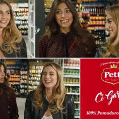 La pubblicità di Petti e del suo pomodro toscano con le modelle