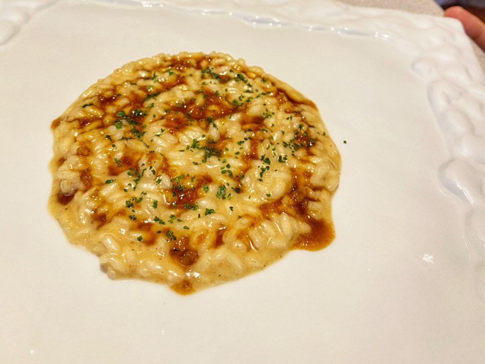 Villa Crespi - Riso Carnaroli, bottarga, midollo e ostriche