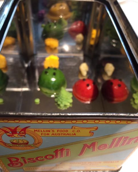 Ristorante Tre Olivi, una delle scatole di bottoni