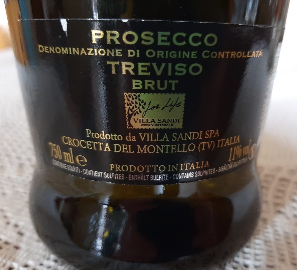 Controetichetta Il Fresco Prosecco Treviso Doc Villa Sandi