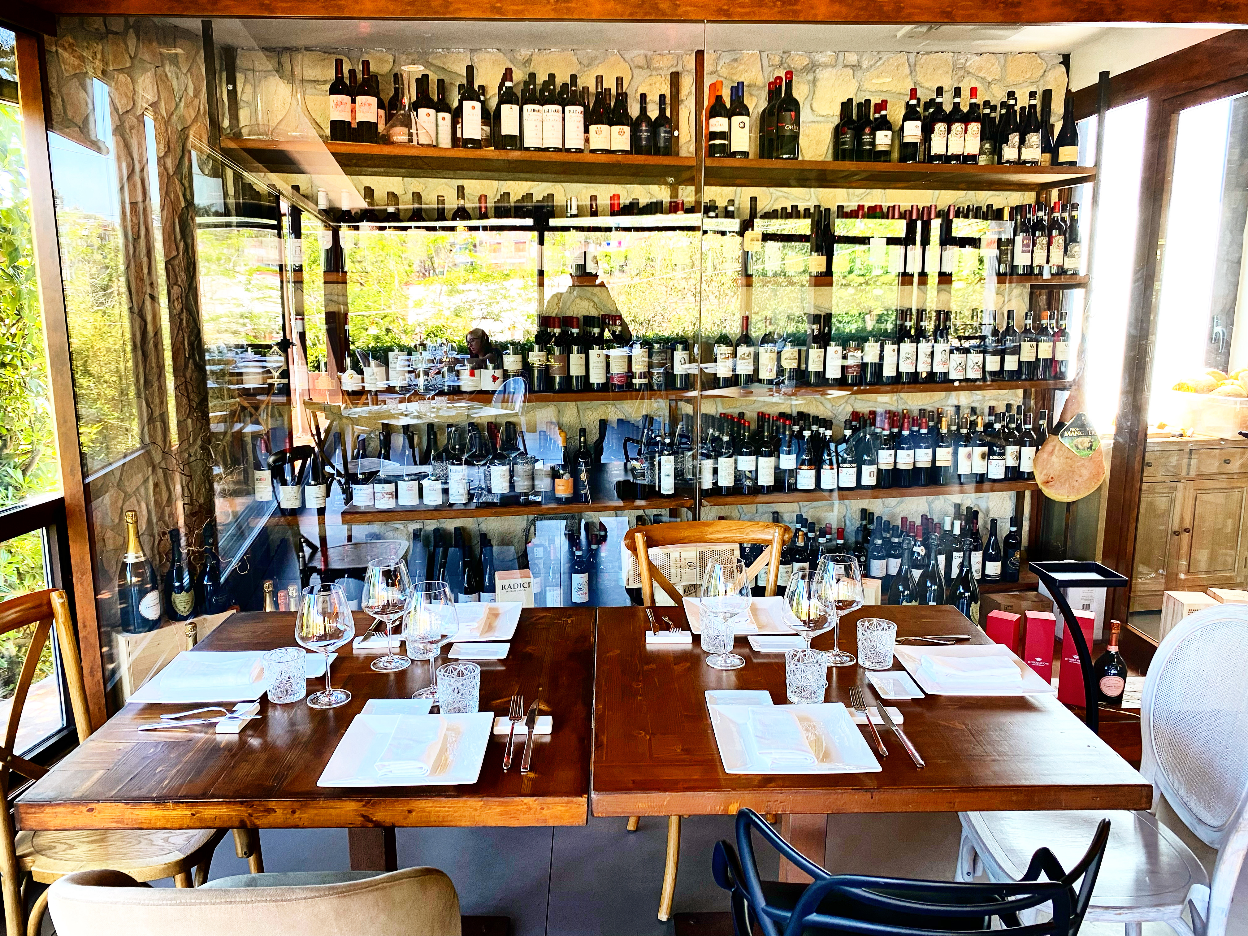 Granfuoco, la cantina a vista