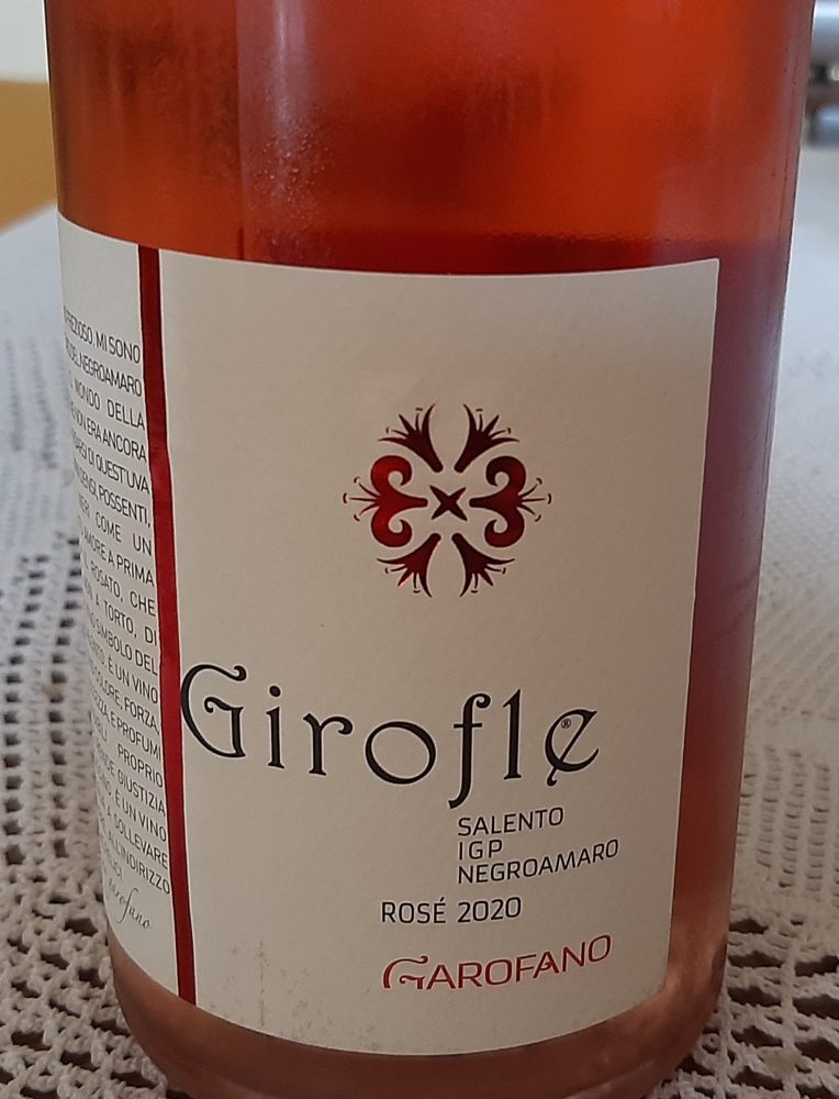 Girofle Negroamaro Rosé Salento Igp 2020 Garofano