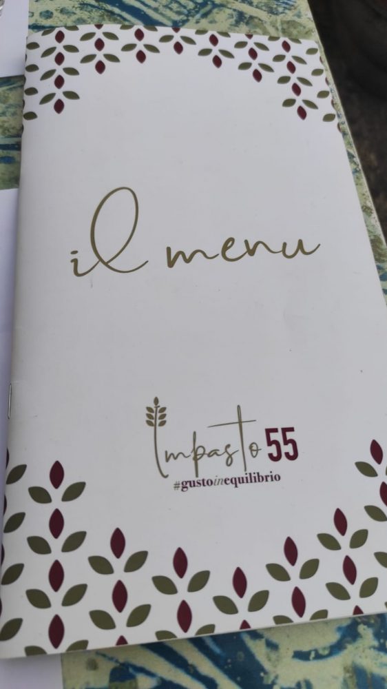 Impasto55 - il menu