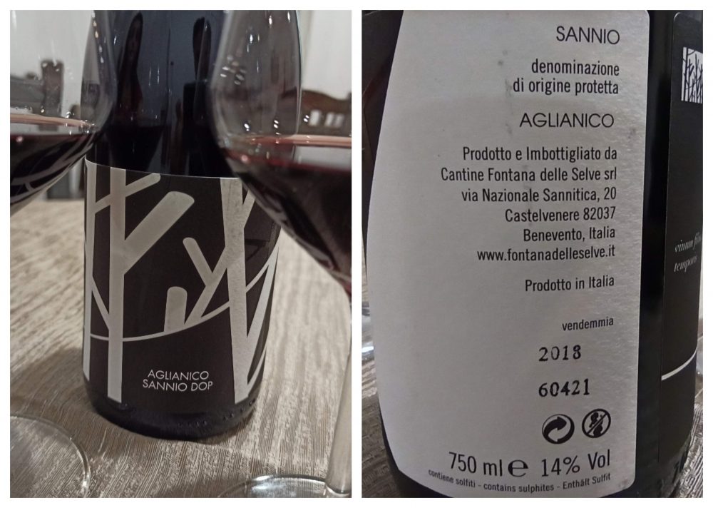 L'Aglianico Sannio Dop Fontana delle Selve