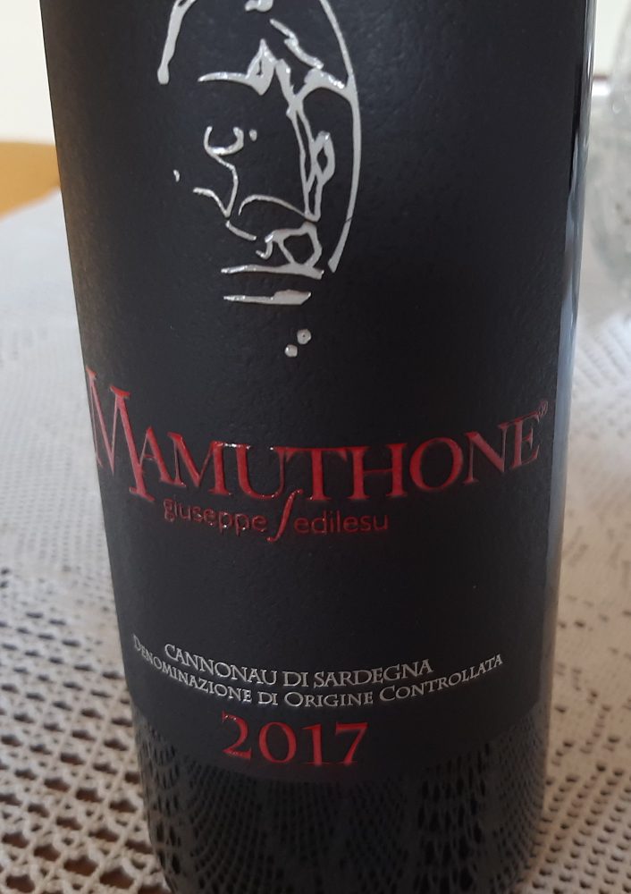 Mamuthone Cannonau di Sardegna Doc 2017 Sedilesu