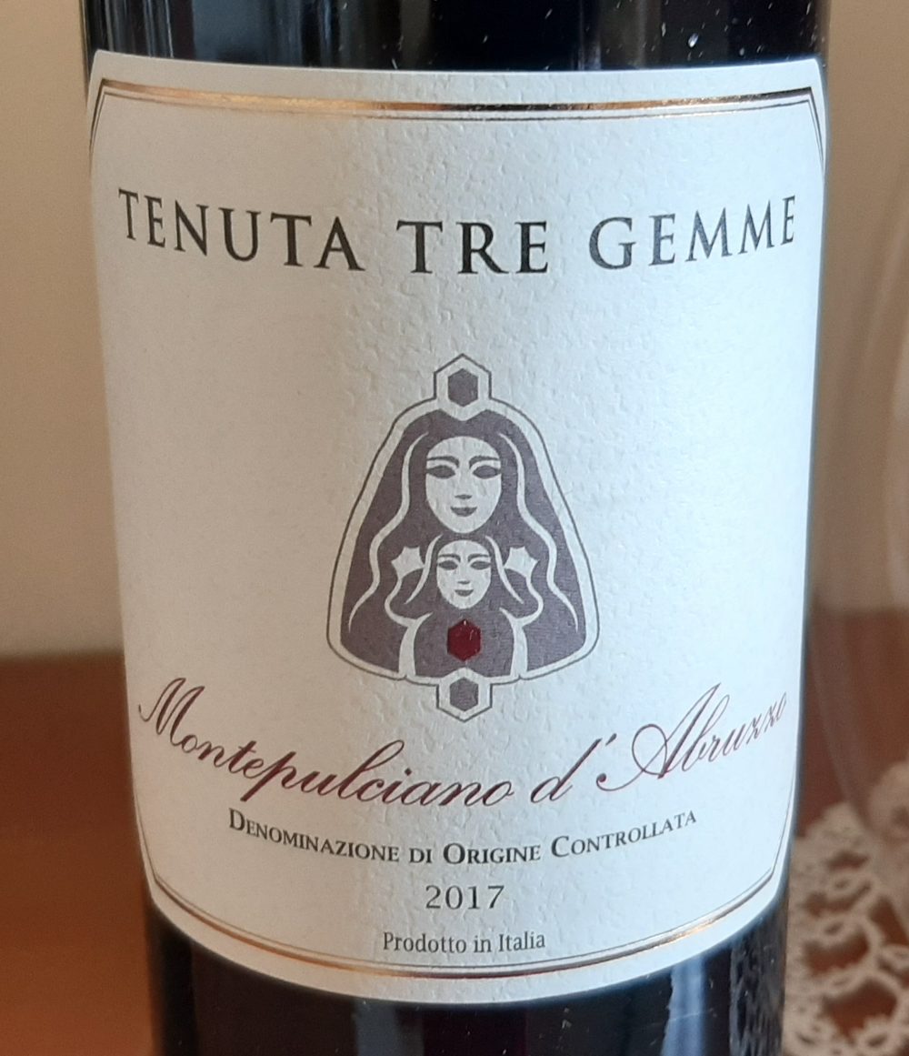 Montepulciano d’Abruzzo Doc 2017 – Tre Gemme