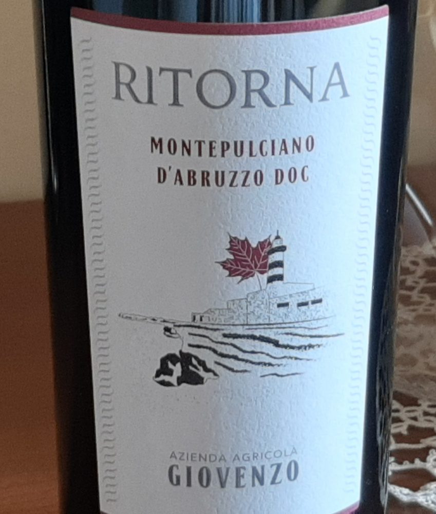 Ritorna Montepulciano d'Abruzzo Doc 2018 Giovenzo