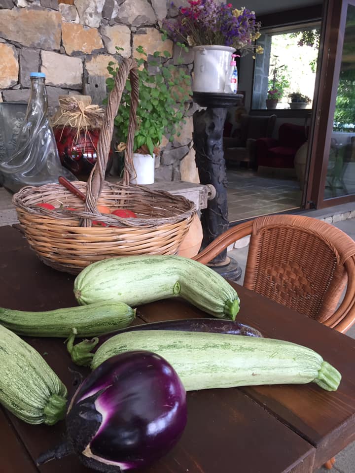 Villa Rosa di Nonna Rosa, l'orto in tavola