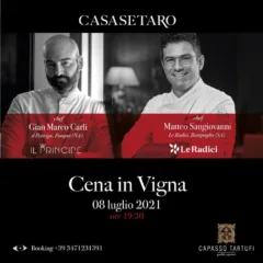 Cena in vigna a Casa Setaro con chef Carli e Sangiovanni