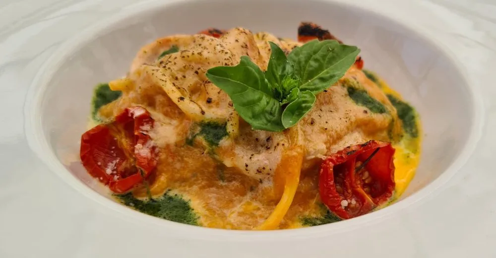 Spaghetto alla Sorrentino - ricetta di Giovanni Sorrentino, Gerani