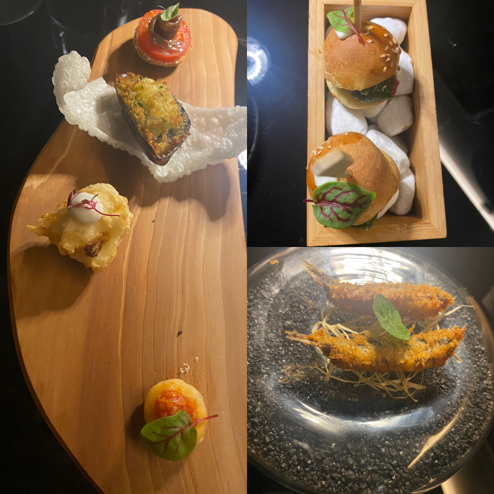 Michelasso - Tartelletta salata. Cozza Santa Lucia. Frittatina di pasta. Montanar. Mini bun. Alici fritte