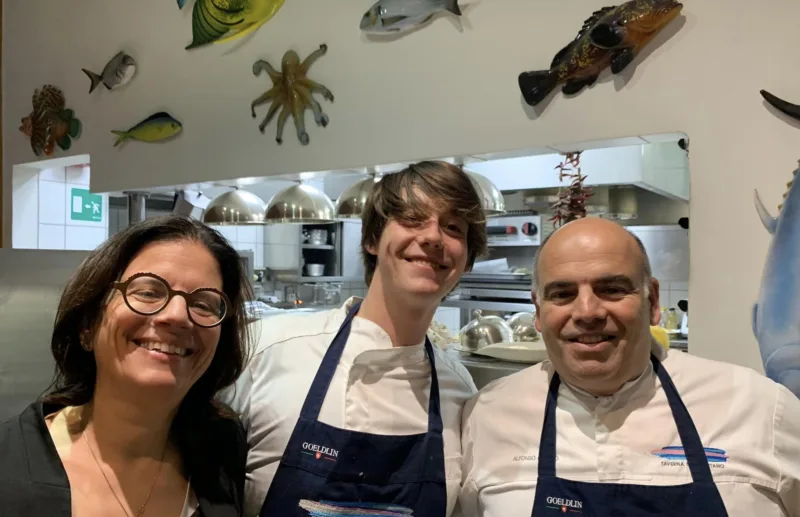 Taverna del Capitano, Alfonso Caputo con Mariella e Matteo