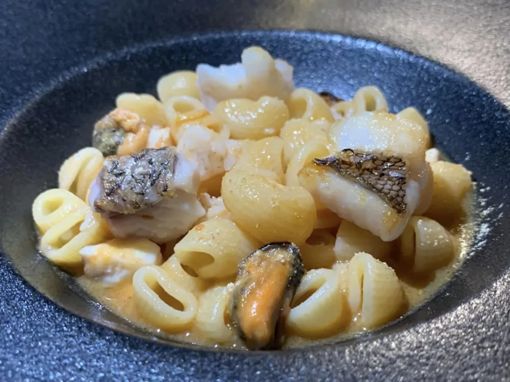 Relais Blu, lumachine con zuppa di pesci