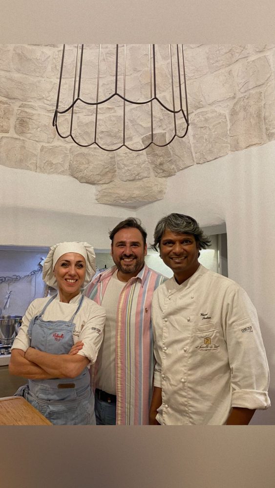 Antonella Ricci e Vinod Sookar con Davide Maggio
