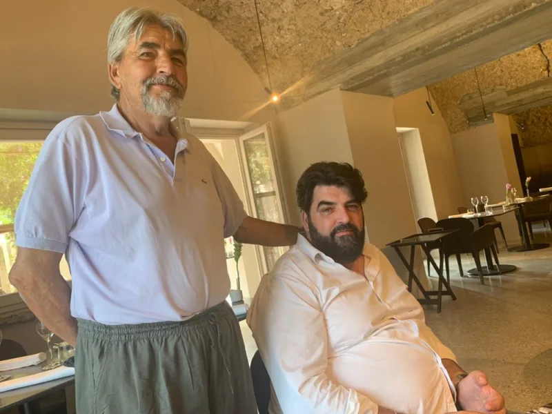 Antonino Cannavacciuolo con il padre