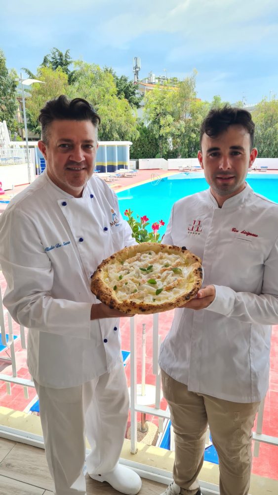 Claudio De Siena e Ciro Sicignano con la nuova pizza - I Love Lorelei