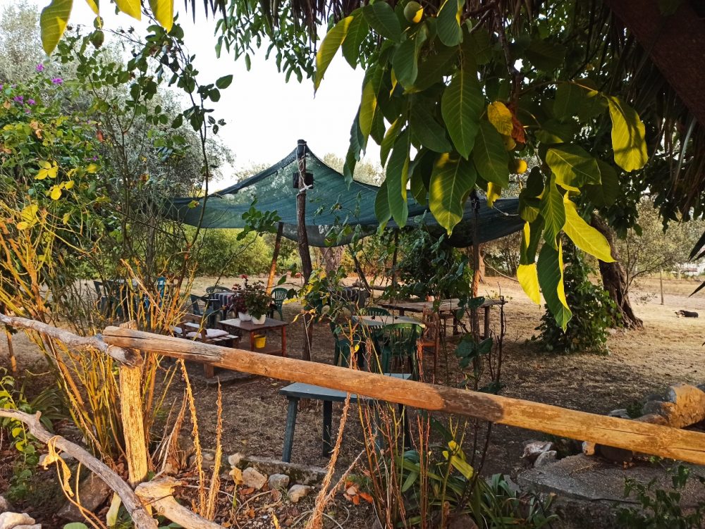 Fattoria del Melopiano - I Tavoli all'esterno