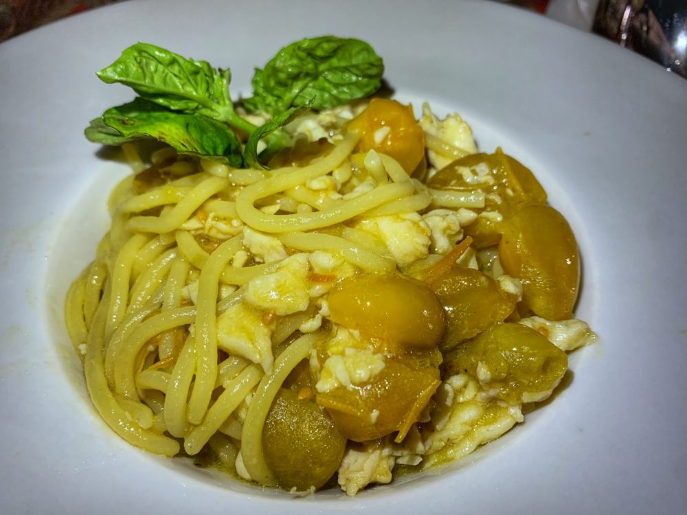 Porto del Fico - spaghetto ricciola e datterino giallo
