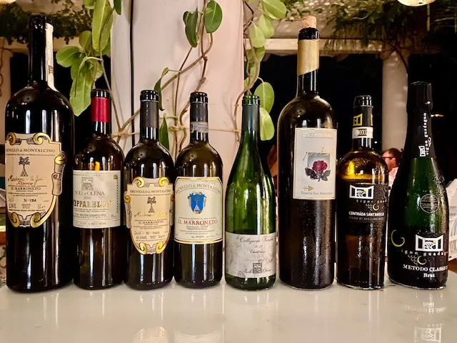 Villa Treville - I vini in degustazione