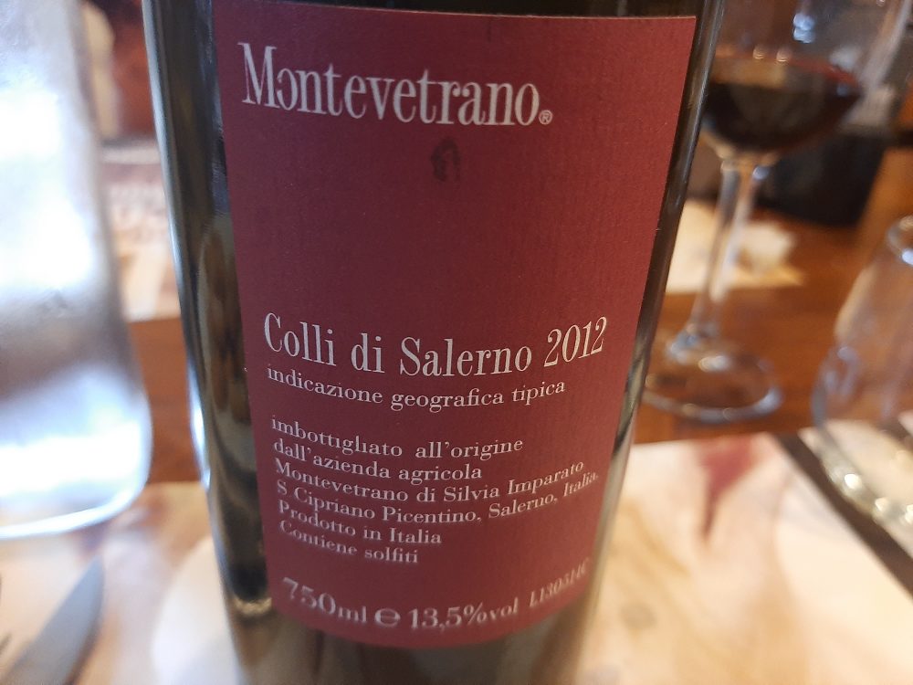 Controetichetta Montevetrano Colli di Salerno Igt 2012 Sivlia Imparato