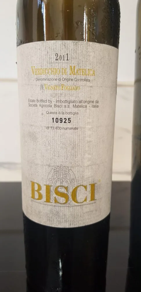 Bisci - Verdicchio di Matelica - Vigneto di Fogliano 2011