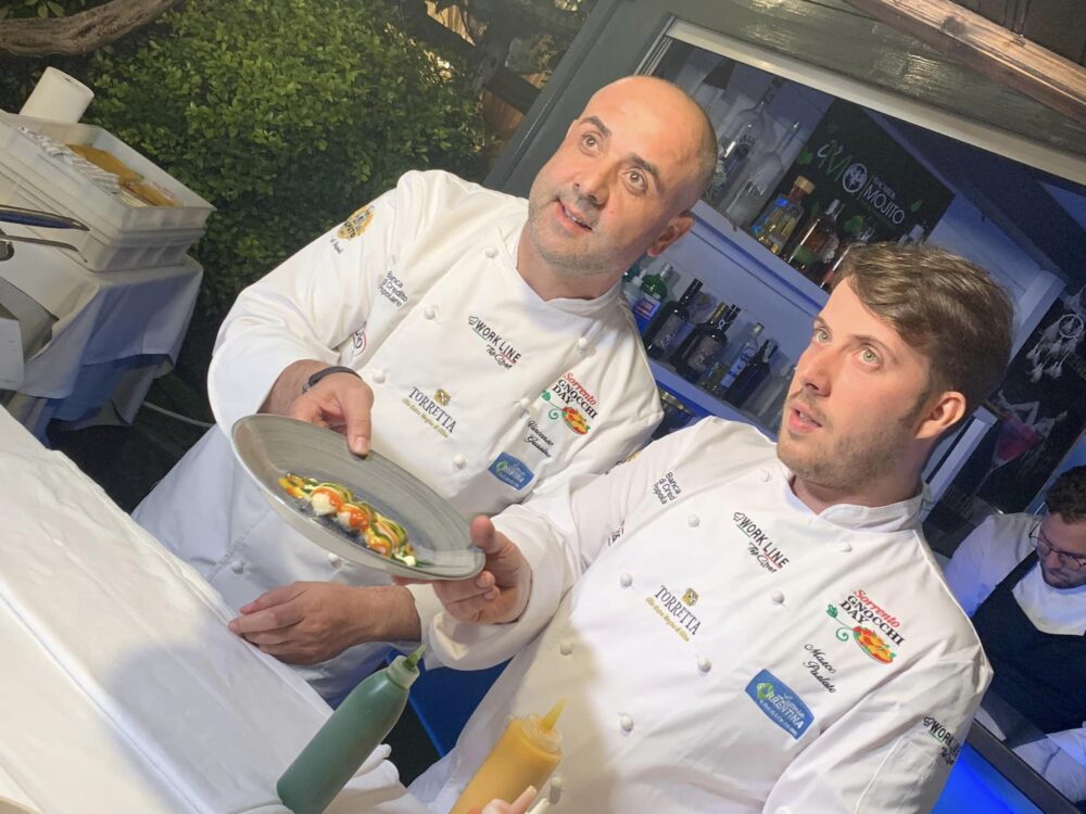 Vincenzo Guarino e Marco Parlato con i loro gnocchi