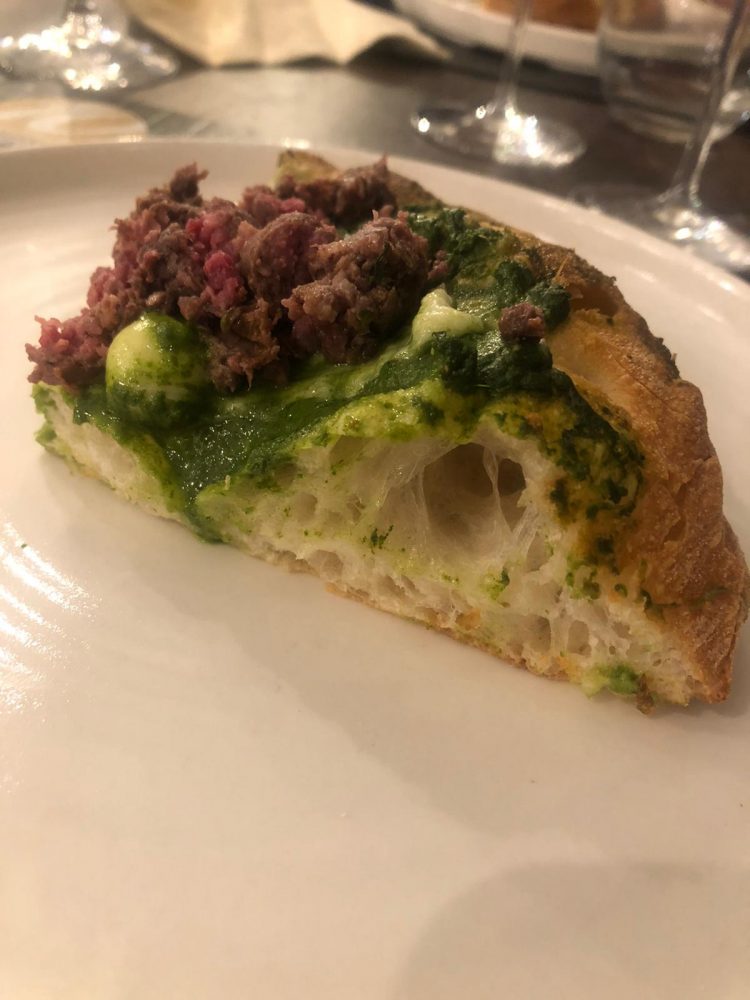 Diego Vitagliano, pizza broccoli e salsiccia di cavallo