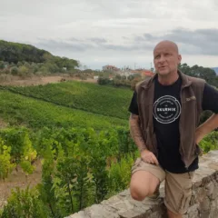 Ivan sulla vigna del Fosso di Corsano