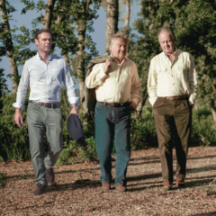 Niccolo' Marzichi Lenzi con gli zii Lodovico e Piero Antinori