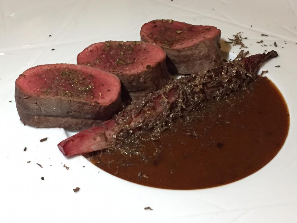 Ristorante I Portici, capriolo di Sant'Uberto in salsa di foie gras e tartufo