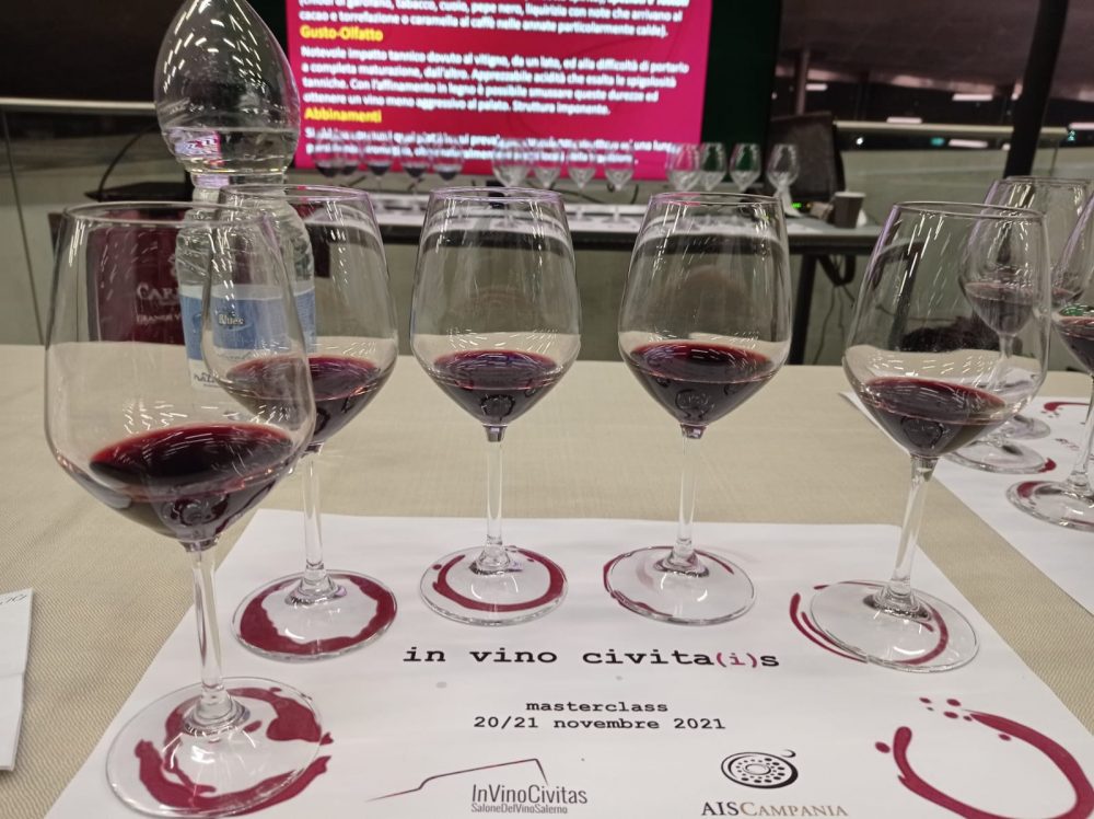 Invino Civitas degustazione Aglianico Provincia di Salerno